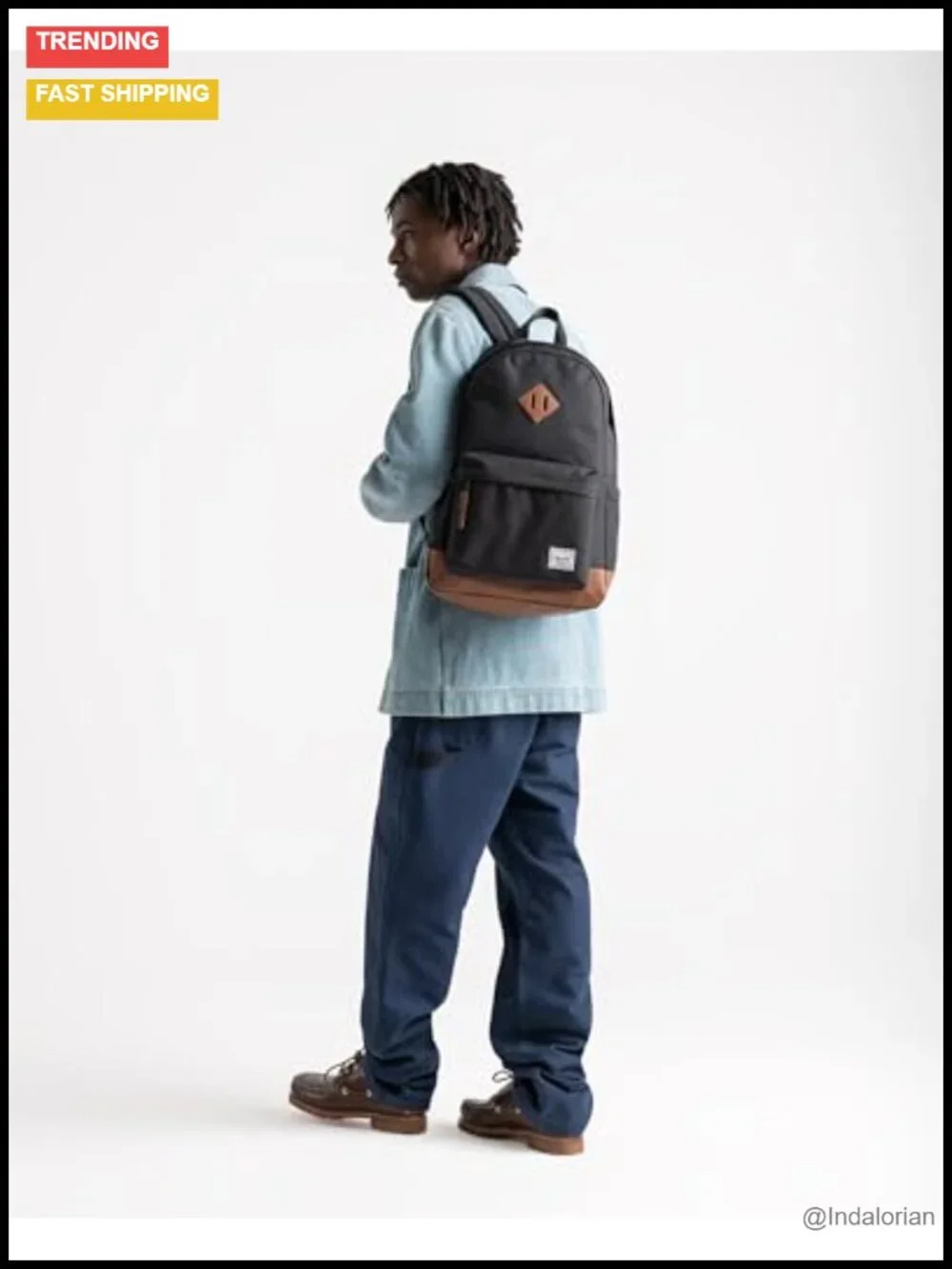 Laptop Backpack with Padded Sleeve, Recycled Polyester, Travel Daypack